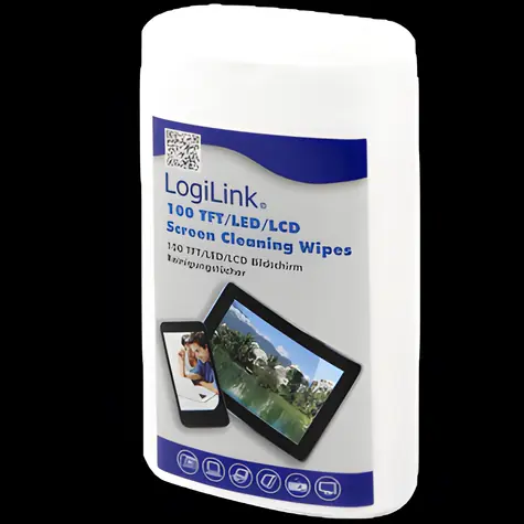 LogiLink RP0010 / Čisticí utěrky na obrazovky / LCD & TFT & plazma / 100 ks