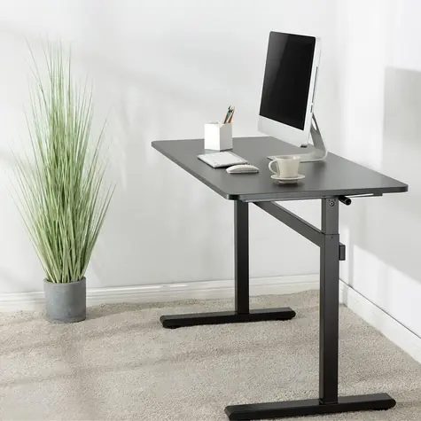 LogiLink Nastavitelný stůl sit-stand černá / Stůl / výška 700–1170 mm / nosnost 40 kg