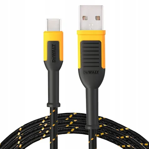 DeWalt DXMA131-1361-DWG černá / Kabel USB / USB-A - USB-C / 1,2 m
