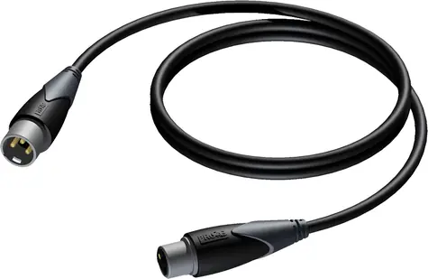 Procab XLR černá / Kabel / XLR (M) - XLR (F) / 0,5 m