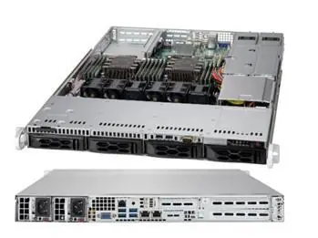 SuperMicro LA15TQC-R504W černá / Serverová skříň / 1U / 4x hot-swap SAS3/SATA / rPS 500W 80+ Platinum / 3 fan