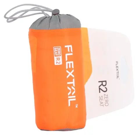 Flextail Zero Seat R02 oranžová / Nafukovací sedací podložka / R 2,8 / 28 x 40 cm / 70 g
