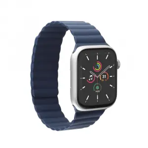 Aiino Kosmo modrá / Řemínek / Apple Watch Series 1-10 / 38-42 mm / magnetický