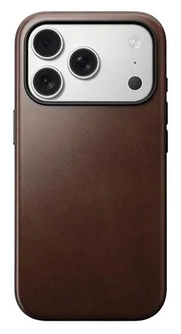 Nomad Modern Leather Case iPhone 17 Pro rustic brown Horween / Pouzdro / kožené