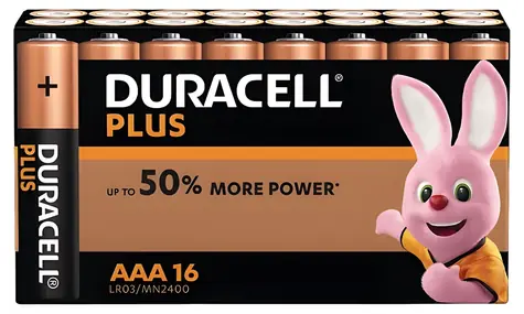 Duracell Plus Power Boost MN2400 / Baterie / AAA (LR03) / Alkalická / 1,5 V / 16 ks