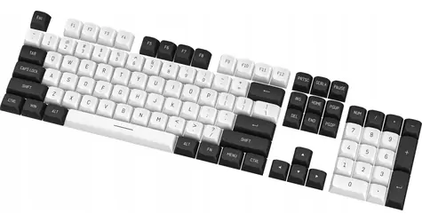 Redragon A132 PBT Doubleshot / kryty kláves / 104 ks / US