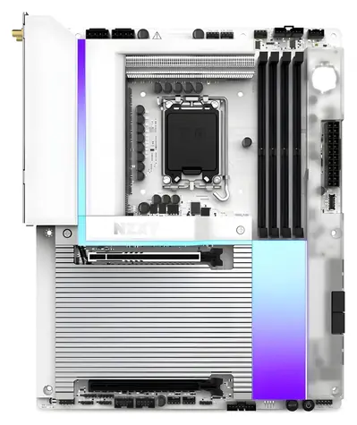 NZXT N9 Z890 bílá / Základní deska / Socket 1851 / Z890 / DDR5 / Wi-Fi 7 / 5GLAN / ATX