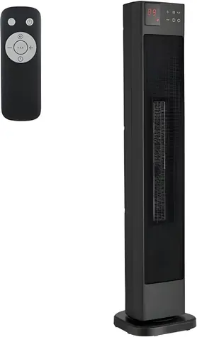 Midea Teplovzdušný ventilátor 76,5 cm / Teplovzdušný ventilátor / 1200/2000 W / dálkové ovládání / časovač 24h