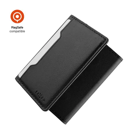 FIXED MagWallet Trifold černá / Peněženka / MagSafe / RFID ochrana / 6 karet / Stojánek