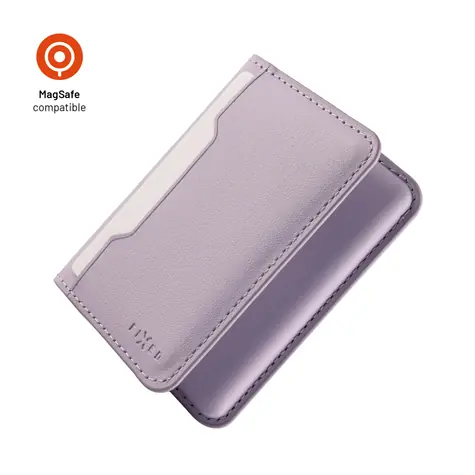 FIXED MagWallet Fold světle fialová / Peněženka / MagSafe / RFID ochrana / 6 karet