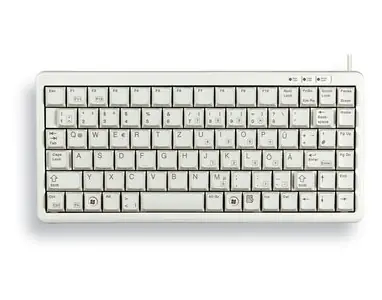 Cherry G84-4100 Compact bílá / Klávesnice / Francouzské rozložení / 86 kláves / drátová