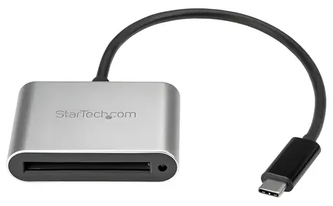 StarTech čtečka CFast karet USB-C černá/stříbrná / Čtečka paměťových karet / USB 3.2 Gen 1 / hliník
