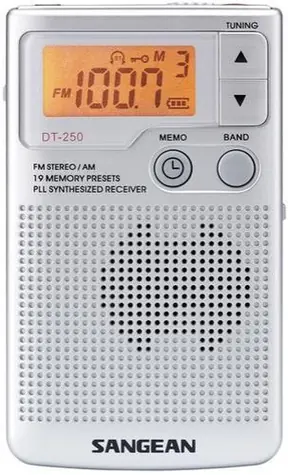 Sangean DT-250 stříbrná / Rádio / Kapesní