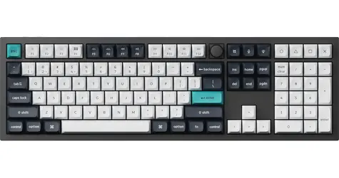 Keychron Q6 Max (Gateron Jupiter Red) bílo-černá / Klávesnice / Mechanická / Red switch / Podsvícená / Bezdrátová