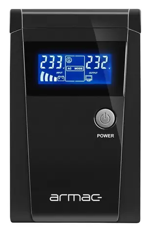 Armac Office 850F LCD / Záložní zdroj UPS / 850 VA / 480 W / Line interaktivní / LCD / 2x Typ F