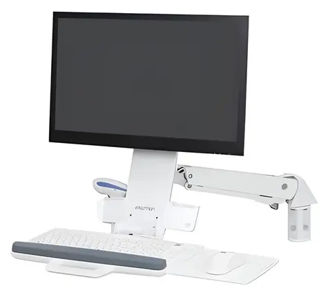 Ergotron StyleView Sit-Stand Combo Arm bílá / Rameno pro monitor a klávesnici / Sit-stand