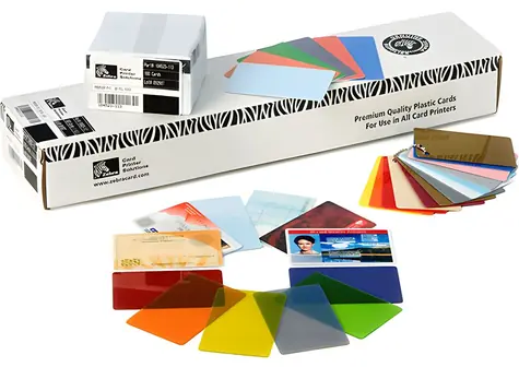 ZEBRA plastové karty 500 ks / PVC / 30 mil (0,76 mm) / zelená