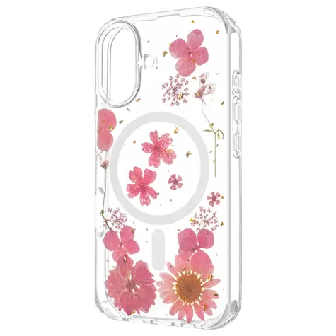 FIXED MagBloom Pink Blossom / Zadní kryt / Apple iPhone 16 / MagSafe