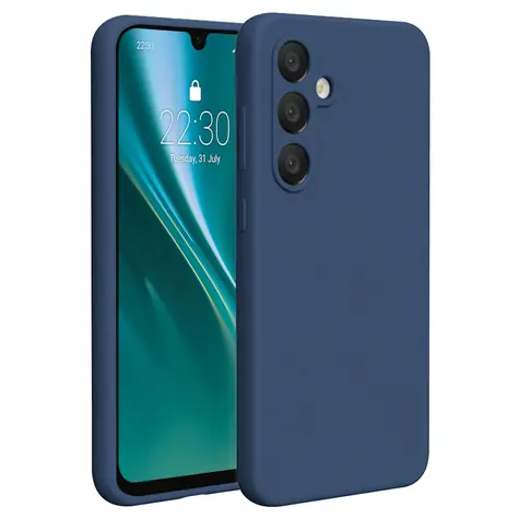 Etteri Zadní kryt pro Samsung Galaxy A56 5G modrý / Kryt / Silikonový / Mikrovlákno uvnitř