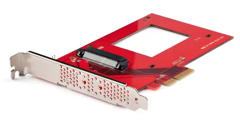 StarTech adaptér U.3 na PCIe červená / Adaptér / U.3 / PCIe