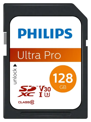 Philips SDXC 128GB / Paměťová karta / Class 10 / UHS-I U3 / V30 / A1