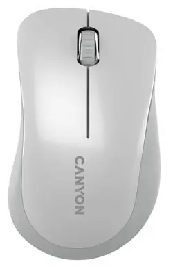 CANYON MW-11PW bílá perleť / Bezdrátová optická myš / 1200 DPI / 3 tlačítka / USB přijímač