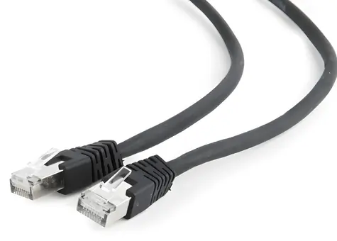 Gembird PP6A-LSZHCU-BK-5M černá / Patch kabel / RJ45 / Cat.6A / S/FTP / 5 m