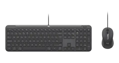 Logitech MK620 grafitová / Sada klávesnice a myš / drátová / business