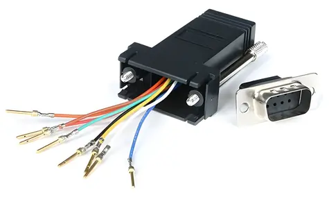 StarTech modulární redukce DB9 (M) - RJ45 (F) černá / Adaptér / Sériový port