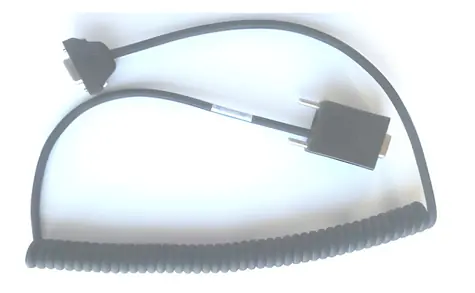 ZEBRA spirálový kabel RS232-DB9 černý / Kabel / Pro čtečky čárových kódů / 0,8 m