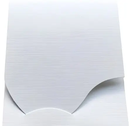 Daiber Folders Wave bílá / Paspartovací desky / Linnen / 100 ks