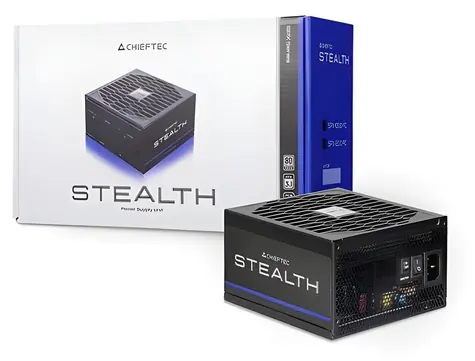 Chieftec Stealth 1200W černá / Zdroj / 80 PLUS Platinum / modulární / 135mm ventilátor