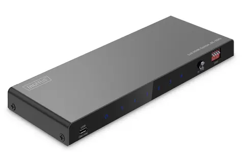 Digitus DS-55340 černá / HDMI splitter / 1x4 / 8K 60Hz / downscaler / HDCP 2.3