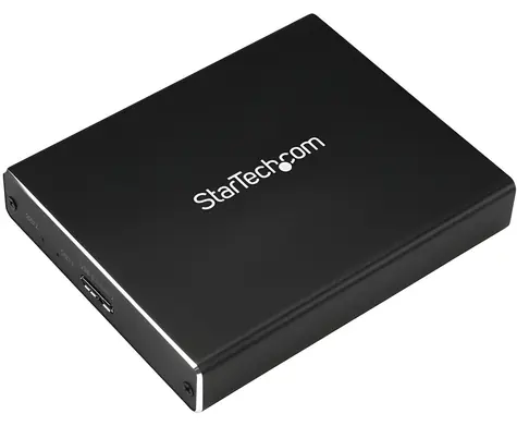 StarTech Externí box pro 2x M.2 SSD RAID / Box pro disky / USB / hliníkové tělo / max. 2TB