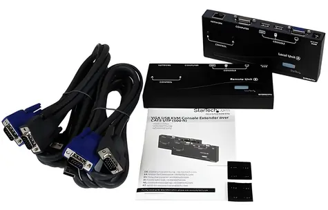StarTech USB VGA KVM extender černá / KVM extender / 1280x1024 / vysílač a přijímač