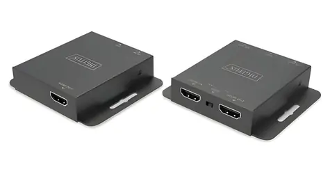 Digitus DS-55519 černá / HDMI extender / Full HD 70 m / 4K 30Hz 40 m / CAT6 / PoC