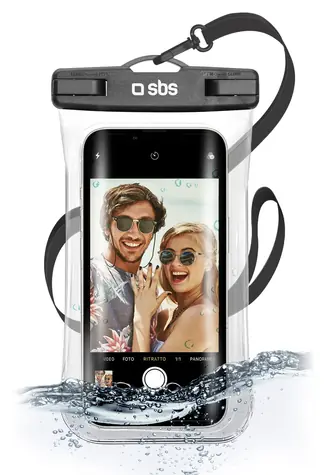 SBS Selfie voděodolné pouzdro černá / Pouzdro / Pro smartphony do 6,8”