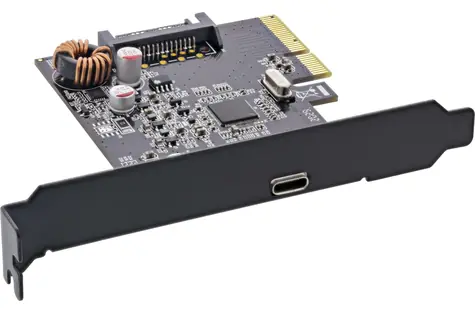 InLine rozšiřující karta USB-C / Rozšiřující karta / PCIe x4 / USB 3.2 Gen 2x2 / 1x USB-C