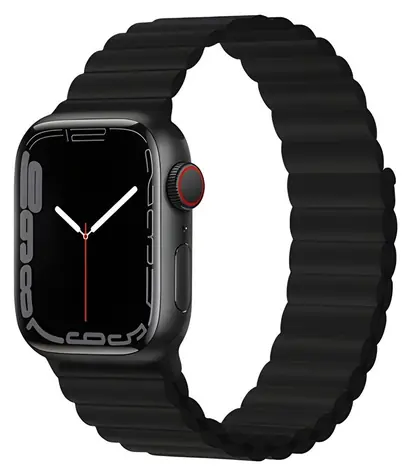 Devia Deluxe Sport 3 černá / Řemínek pro Apple Watch / 40/41/42 mm / silikonový / magnetický