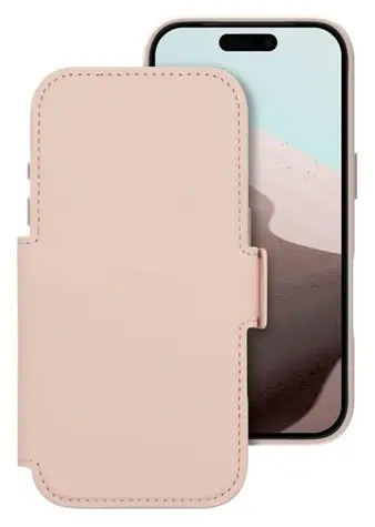 dbramante1928 Lynge ICON růžová Pink Sand / Pouzdro s klopou / MagSafe / iPhone 17 Pro