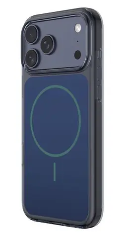 Comma Crystal Shield Magnetic Case průhledná modrá / Kryt / Apple iPhone 17 Pro / magnetický