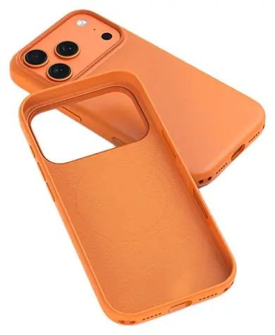 Devia Nature iPhone 17 Pro oranžová / Pouzdro / Silikonové / MagSafe