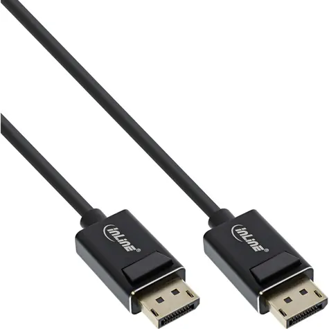 InLine DisplayPort 2.0 kabel černá / Kabel DisplayPort / 8K4K UHBR / 1 m
