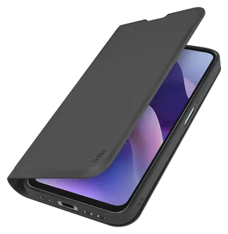 SBS Book Wallet Smooth pro Motorola Moto G56 černá / Pouzdro typu kniha
