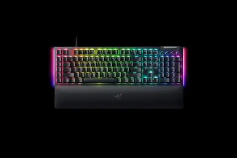 Razer BlackWidow V4 Yellow Switch černá / Herní klávesnice / mechanická / Razer yellow / USB
