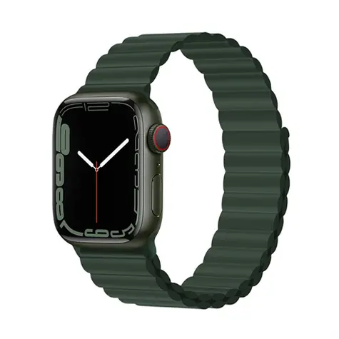 Devia Deluxe Sport 3 40/41/42 mm Sequoia / Řemínek pro Apple Watch / Silikonový / Magnetické zapínání