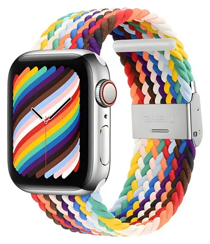 Devia Deluxe Sport4 Řemínek pro Apple Watch 40/41/42mm Rainbow / Řemínek / Nylonový pletený / Nastavitelný