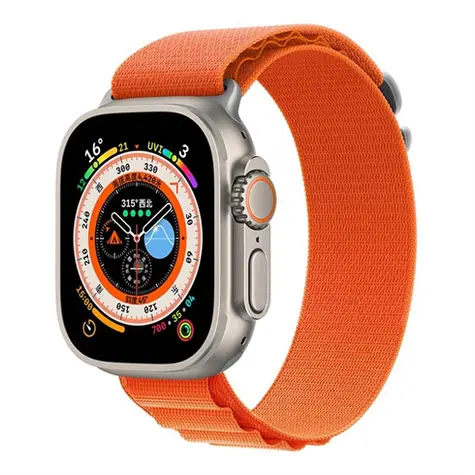 Devia Deluxe Sport5 44/45/49mm oranžová / Řemínek pro Apple Watch / Nylonový / Nastavitelný