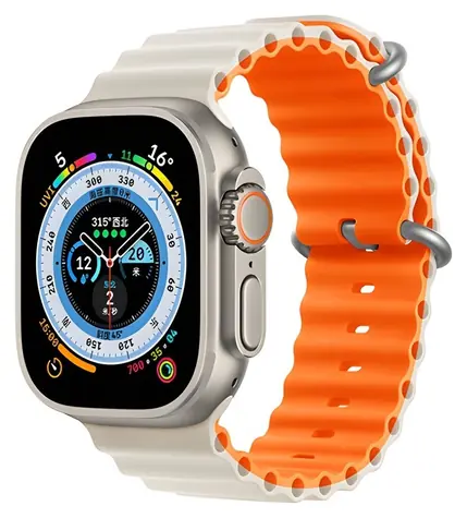 Devia Deluxe Sport6 Řemínek pro Apple Watch 40/41mm Starlight/oranžová / Řemínek / Silikonový / Two-tone