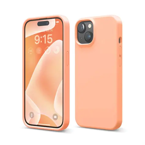 Elago Silicone Case lososová / Silikonový kryt / Apple iPhone 15